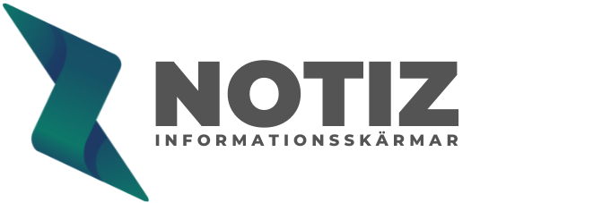 Notiz – Digitala Informationsskärmar
